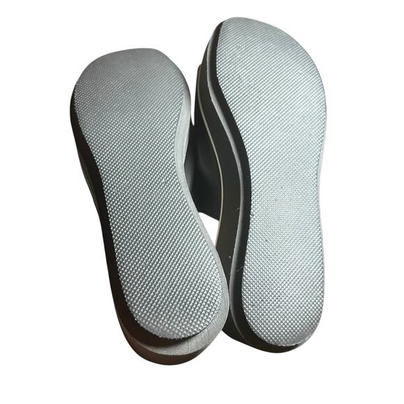 Robert Clergerie Black Leather Platform Slide Sandals Size 37.5 / US 7 - Picture 8 of 11